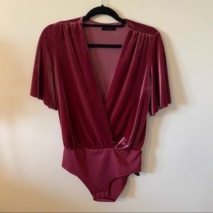 Zara Velvet Bodysuit